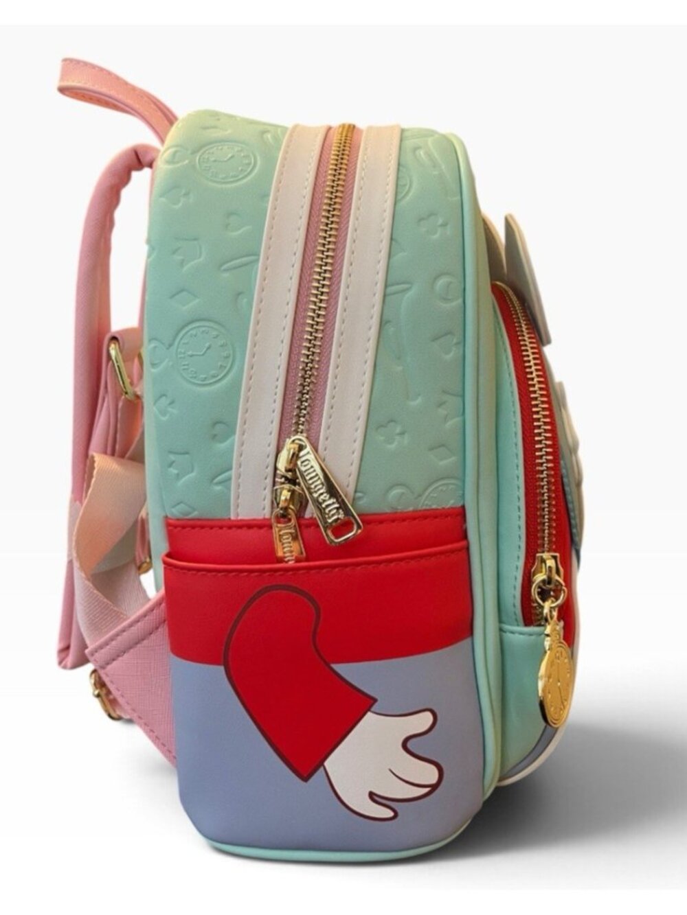 Loungefly Disney Alice in Wonderland White Rabbit Mini Backpack Bag NWT - Picture 5 of 7